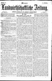 Wiener Landwirtschaftliche Zeitung