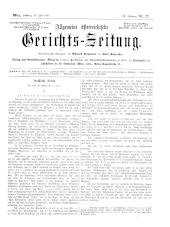 Allgemeine Österreichische Gerichtszeitung