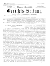 Allgemeine Österreichische Gerichtszeitung