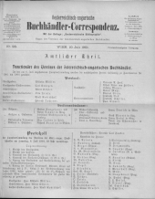 Oesterreichische Buchhändler-Correspondenz
