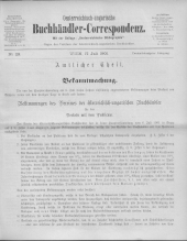 Oesterreichische Buchhändler-Correspondenz