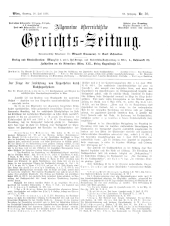 Allgemeine Österreichische Gerichtszeitung