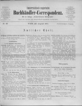 Oesterreichische Buchhändler-Correspondenz