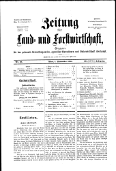 Zeitung für Landwirtschaft