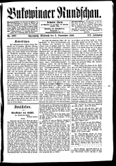 Bukowinaer Rundschau