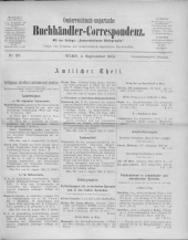 Oesterreichische Buchhändler-Correspondenz