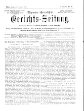 Allgemeine Österreichische Gerichtszeitung