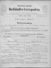 Oesterreichische Buchhändler-Correspondenz