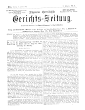 Allgemeine Österreichische Gerichtszeitung