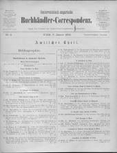 Oesterreichische Buchhändler-Correspondenz