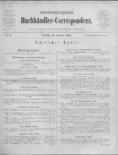 Oesterreichische Buchhändler-Correspondenz