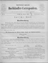 Oesterreichische Buchhändler-Correspondenz