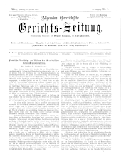 Allgemeine Österreichische Gerichtszeitung