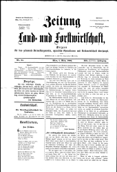 Zeitung für Landwirtschaft