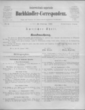 Oesterreichische Buchhändler-Correspondenz