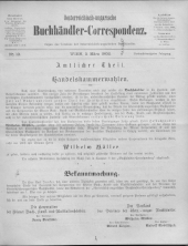 Oesterreichische Buchhändler-Correspondenz