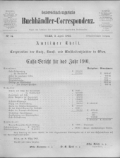 Oesterreichische Buchhändler-Correspondenz