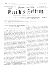 Allgemeine Österreichische Gerichtszeitung