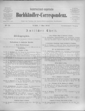 Oesterreichische Buchhändler-Correspondenz