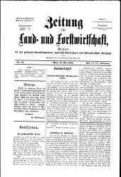 Zeitung für Landwirtschaft