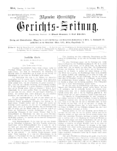 Allgemeine Österreichische Gerichtszeitung