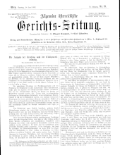 Allgemeine Österreichische Gerichtszeitung