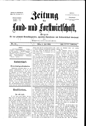 Zeitung für Landwirtschaft