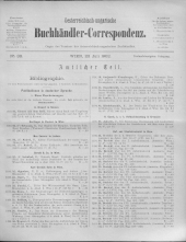 Oesterreichische Buchhändler-Correspondenz