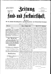 Zeitung für Landwirtschaft