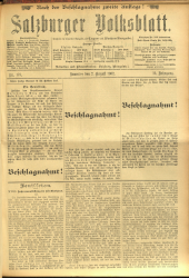 Salzburger Volksblatt: unabh. Tageszeitung f. Stadt u. Land Salzburg