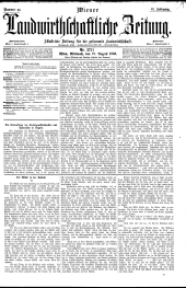 Wiener Landwirtschaftliche Zeitung