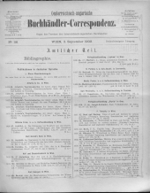 Oesterreichische Buchhändler-Correspondenz