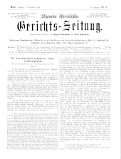 Allgemeine Österreichische Gerichtszeitung