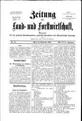 Zeitung für Landwirtschaft