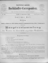 Oesterreichische Buchhändler-Correspondenz