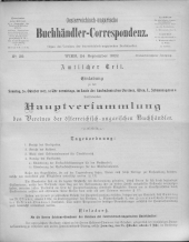 Oesterreichische Buchhändler-Correspondenz