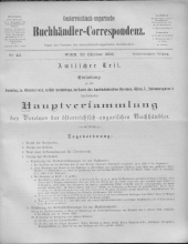 Oesterreichische Buchhändler-Correspondenz