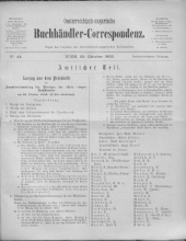 Oesterreichische Buchhändler-Correspondenz