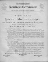 Oesterreichische Buchhändler-Correspondenz