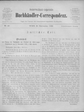 Oesterreichische Buchhändler-Correspondenz