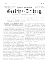 Allgemeine Österreichische Gerichtszeitung