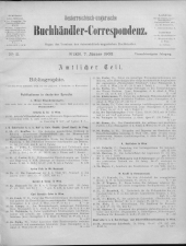 Oesterreichische Buchhändler-Correspondenz