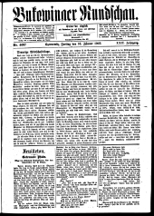 Bukowinaer Rundschau