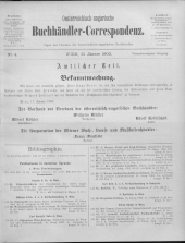 Oesterreichische Buchhändler-Correspondenz