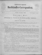 Oesterreichische Buchhändler-Correspondenz