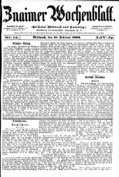 Znaimer Wochenblatt
