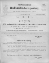 Oesterreichische Buchhändler-Correspondenz