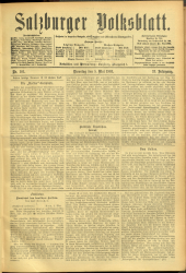 Salzburger Volksblatt: unabh. Tageszeitung f. Stadt u. Land Salzburg