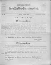 Oesterreichische Buchhändler-Correspondenz