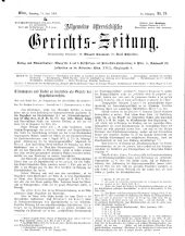 Allgemeine Österreichische Gerichtszeitung